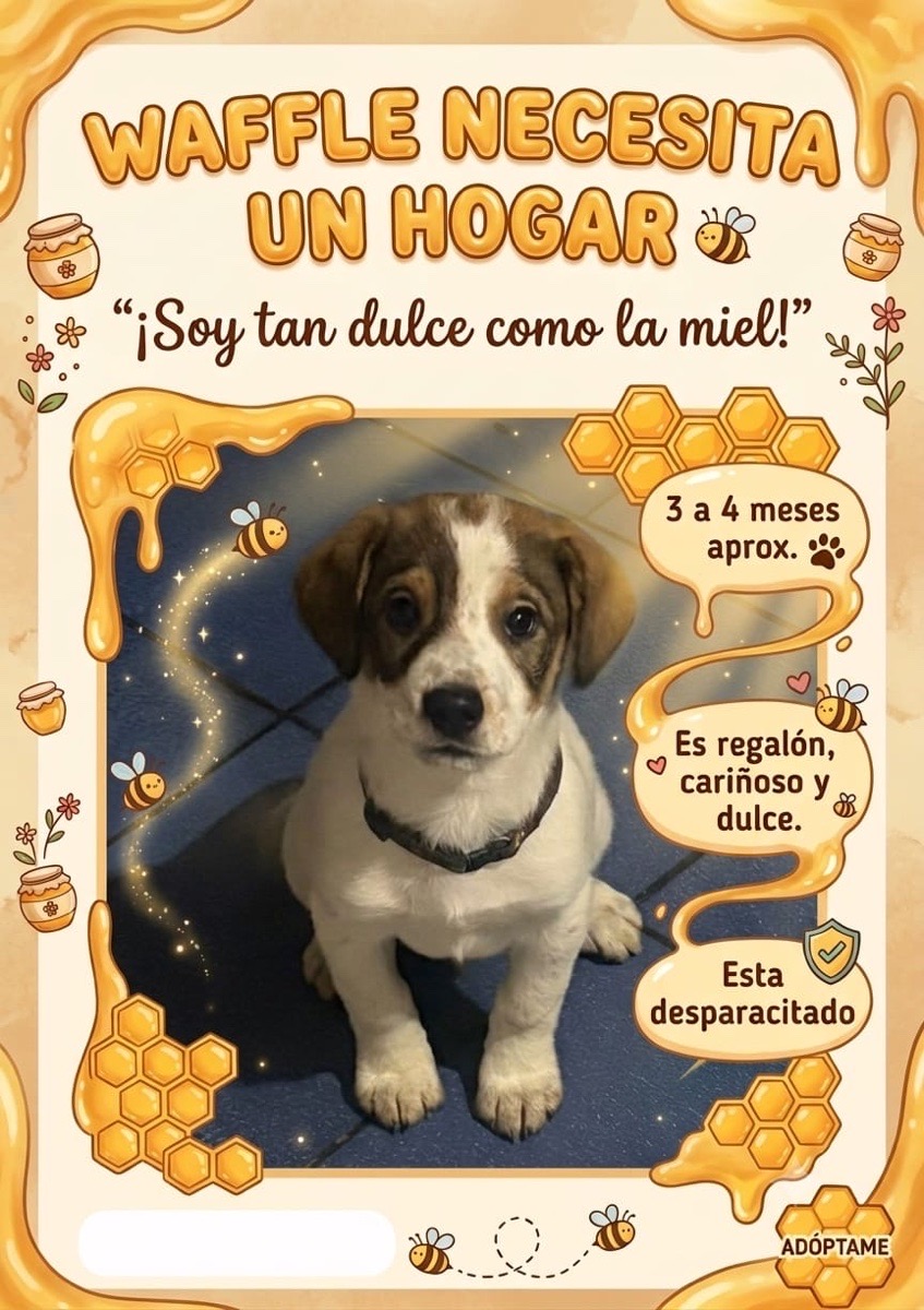 Foto de waffle, perro en adopción en La Reina